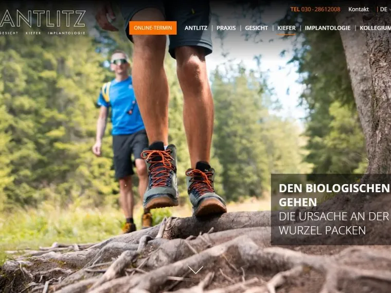 Website für ANTLITZ — Bild 7
