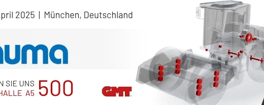 Messestand für GMT auf der BAUMA — weitere Ansicht