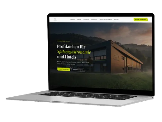 Website-Onepager für Friedmann — weitere Ansicht