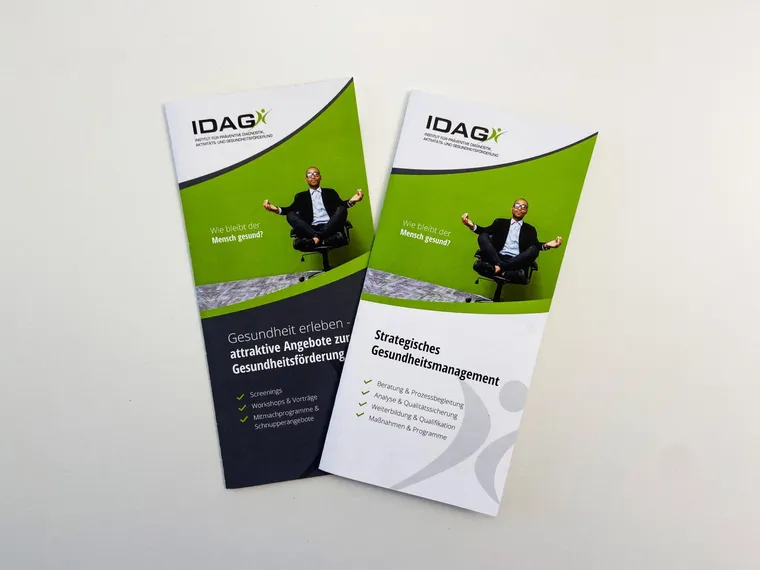 Screenshot: Flyer für die IDAG