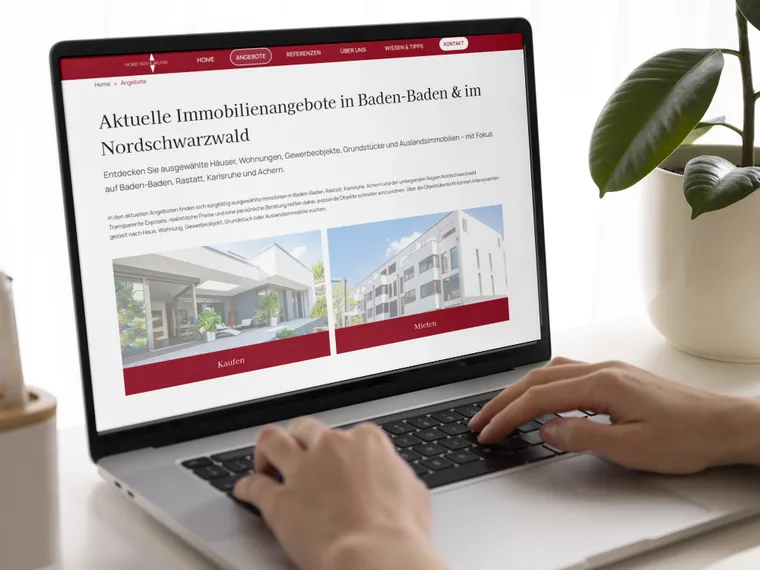 Die Immobilienübersicht mit Filtern