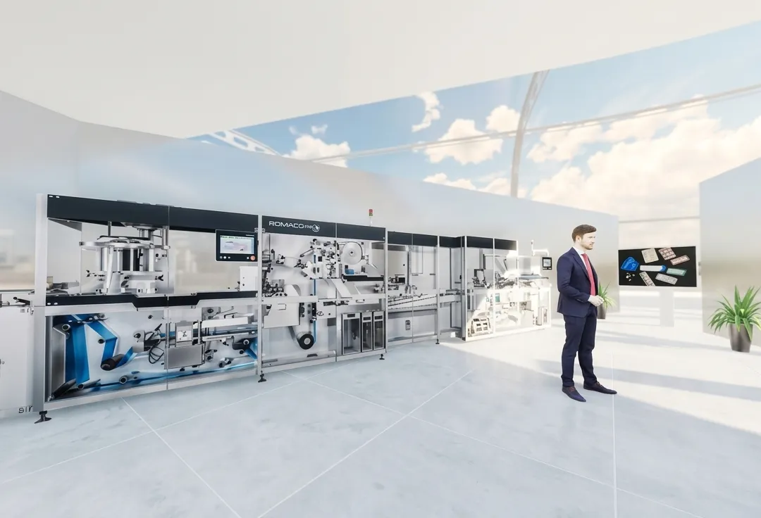 Virtueller Showroom für Romaco — Ansicht des Projekts