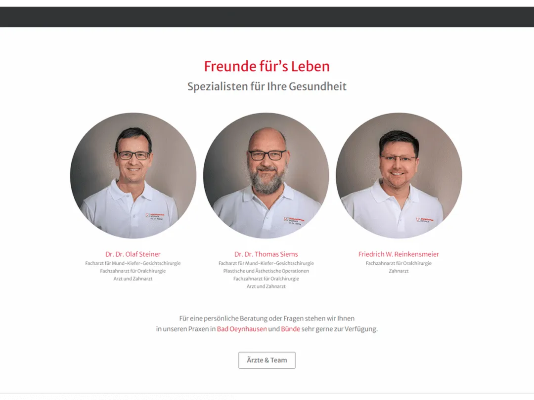 Gesichtszentrum Westfalia — Ansicht des Projekts