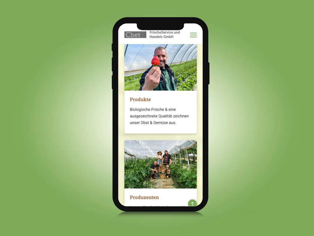 Cbet Obst & Gemüse — Ansicht des Projekts