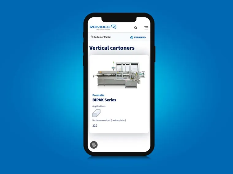 Die Website auf dem Smartphone