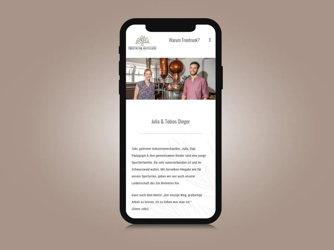 Treetrunk Distillery — Ansicht des Projekts