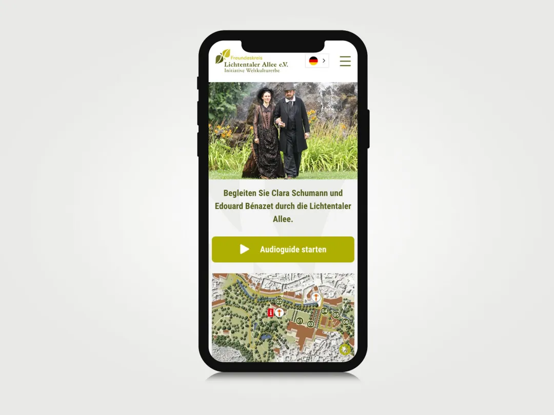 Audioguide der Lichtentaler Allee — Ansicht des Projekts