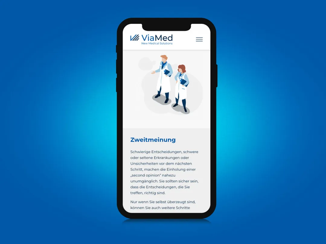 ViaMed medizinische Lösungen — Ansicht des Projekts