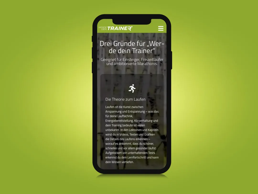 Werde dein Trainer — Thomas Dold — Ansicht des Projekts