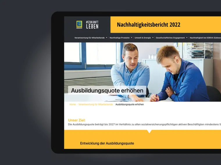 Edeka Digitaler Nachhaltigkeitsbericht — Bild 2