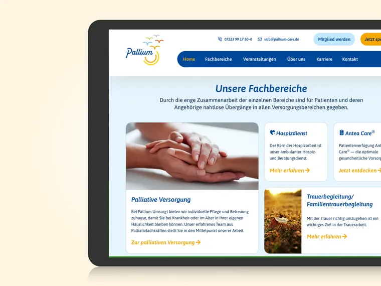 Relaunch der Pallium-Website — Bild 2