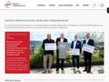 Die Startseite des Verbandsauftritts