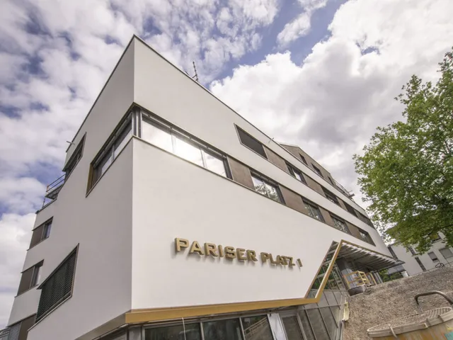 Das Agenturgebäude am Pariser Platz 1 in Baden-Baden