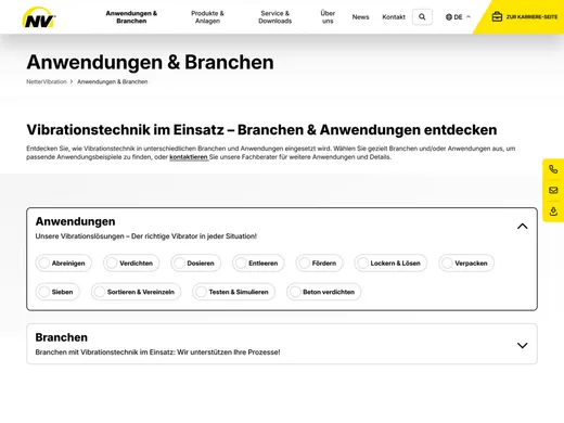 Einstieg „Anwendungen & Branchen“