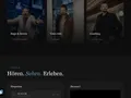 Die drei Arbeitsfelder mit Hörproben und Showreel