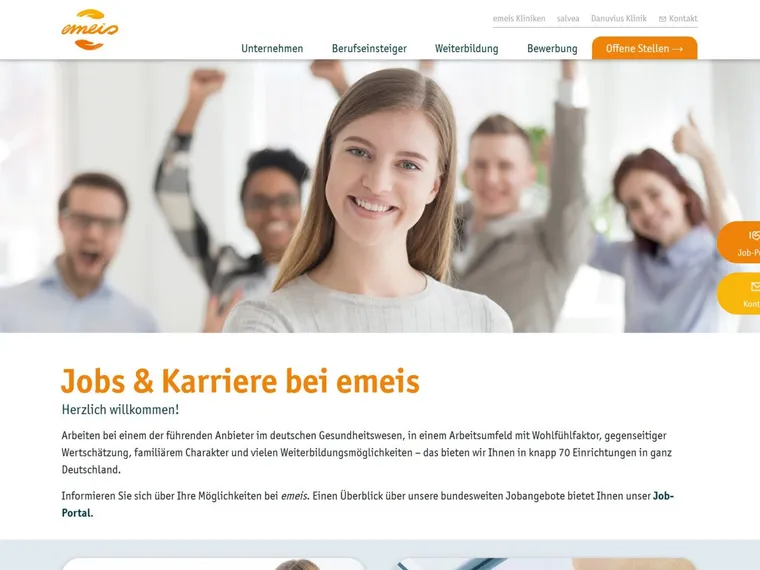 Die Karriere-Website heute