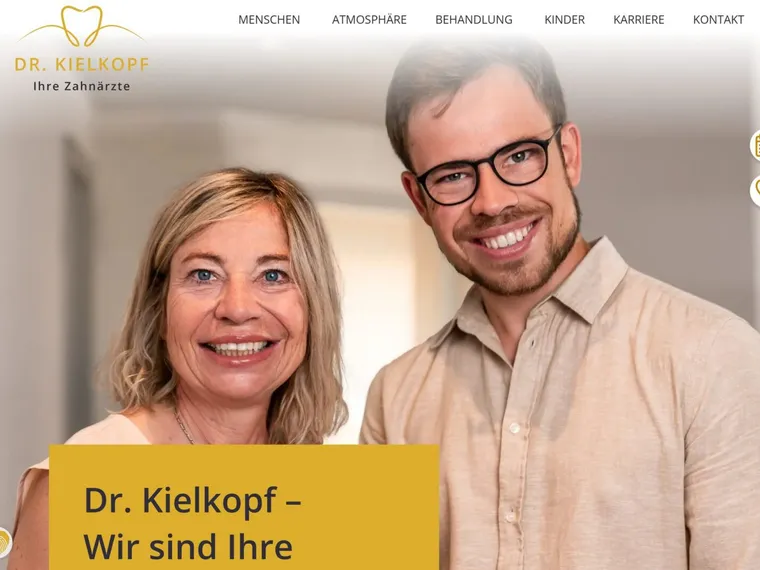 Die Startseite der Praxis