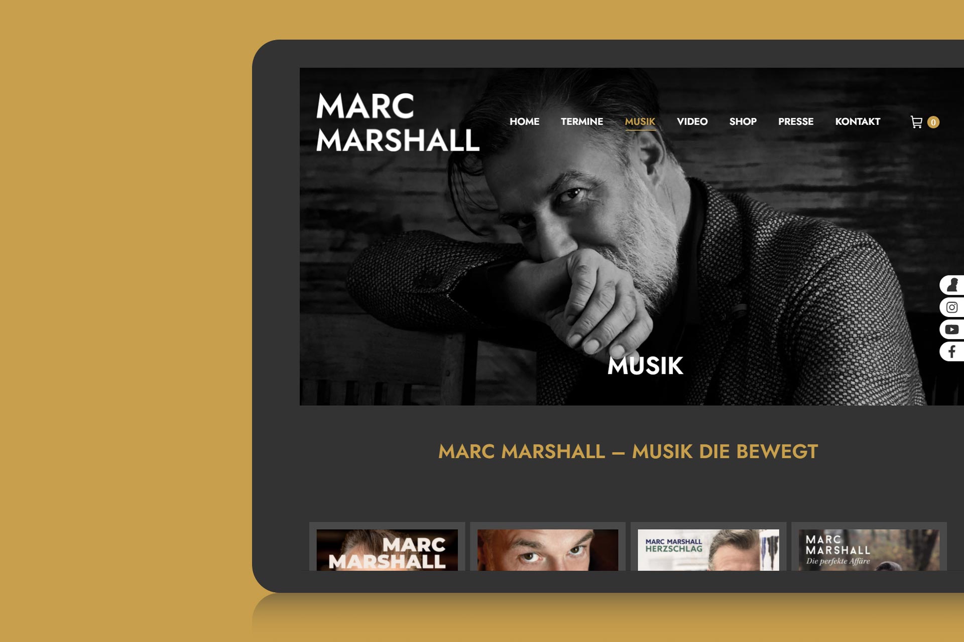 Marc Marshall WordPress Website